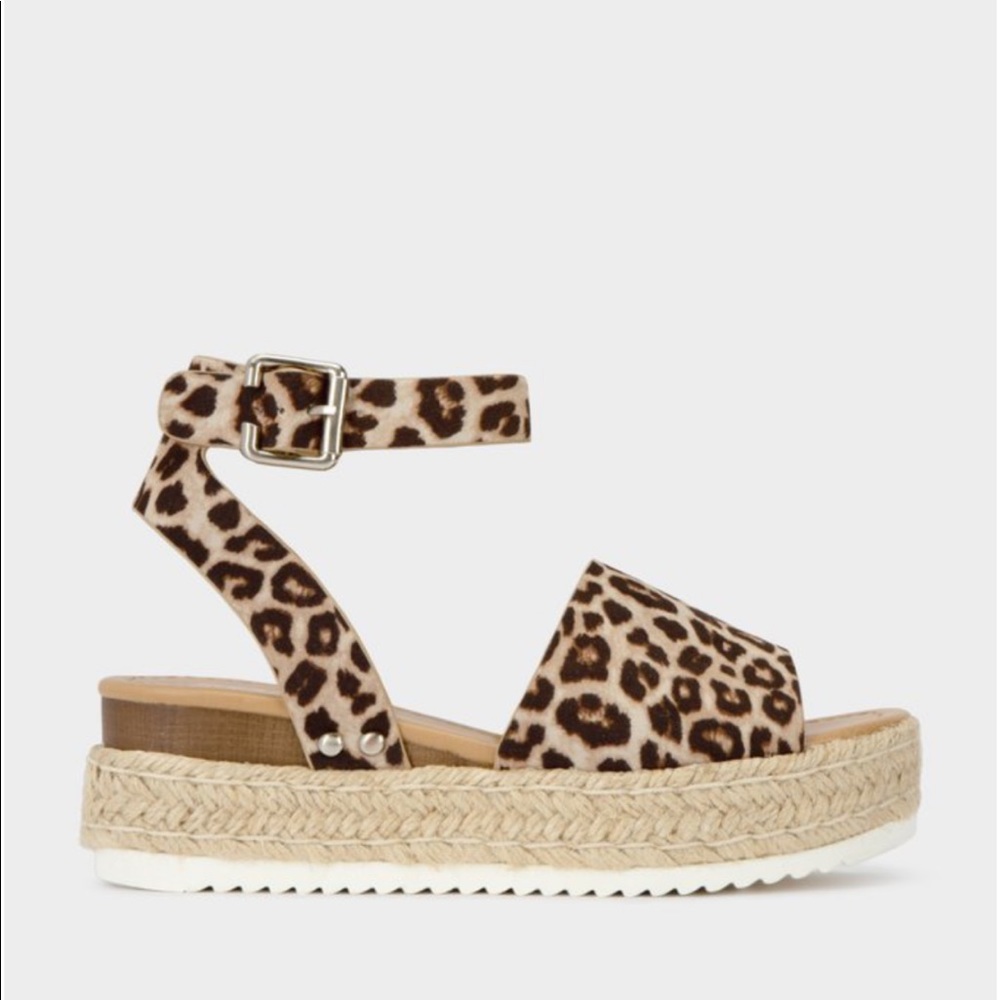 NEW ARRIVALS LADIES LEOPARD PLATFORM ESPADRILLE - Picture 7 of 9